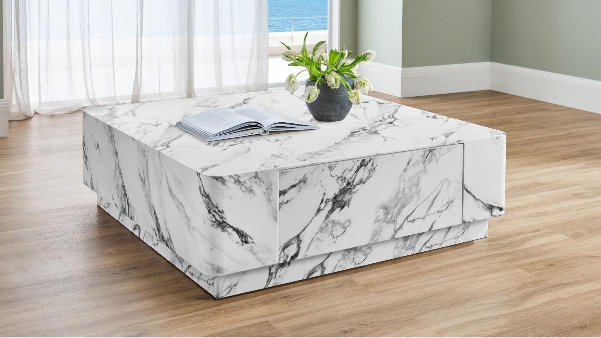 Ariel Square Coffee Table - Storm
