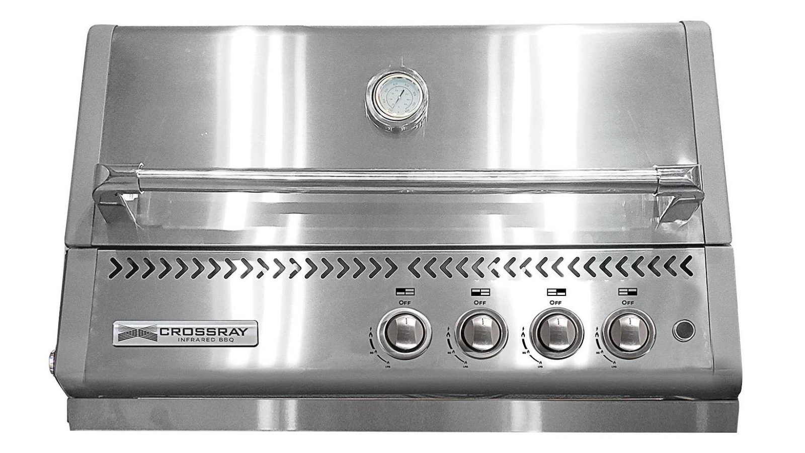Crossray XPlor 4-Burner Built-in BBQ - Silver