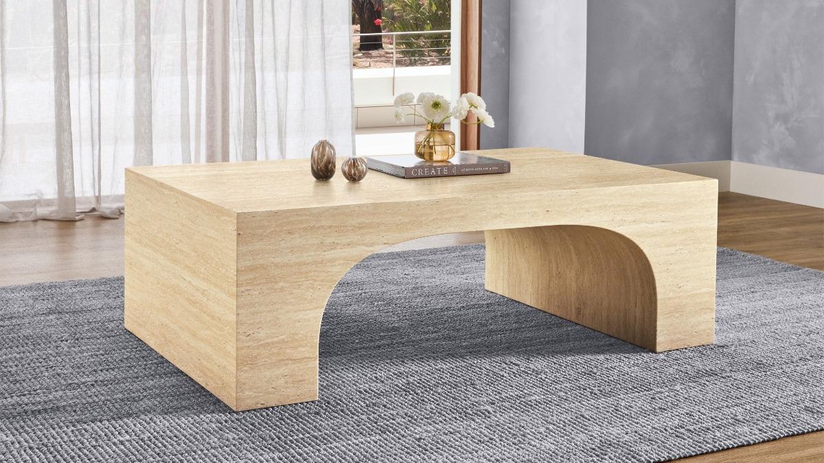 Ariel Rectangular Coffee Table - Sand