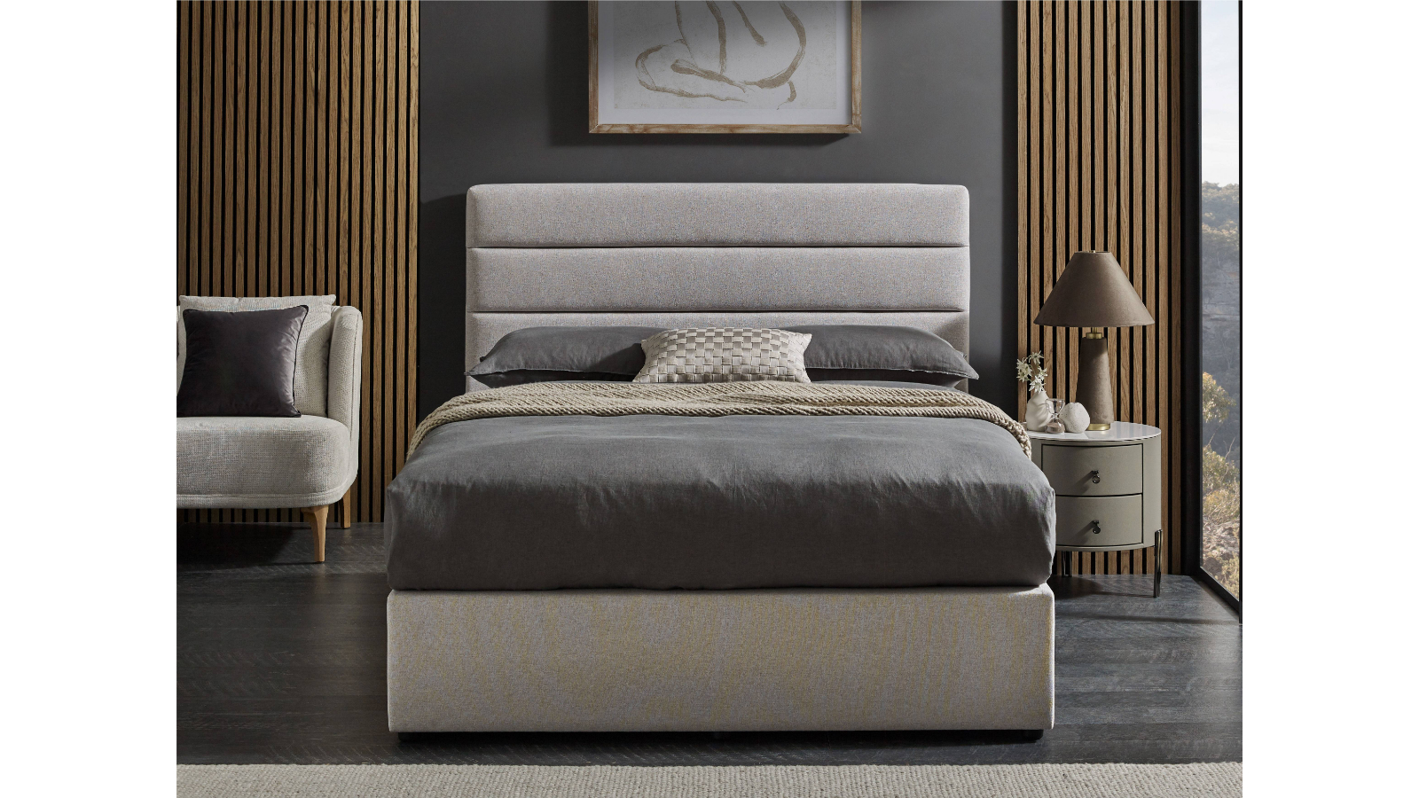Sophie 4-Drawer Base with Horizontal Bedhead