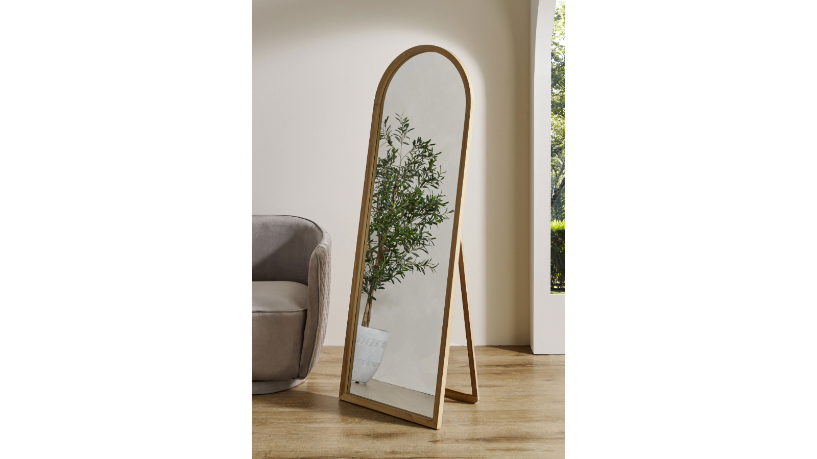Fresno Cheval Mirror - Natural