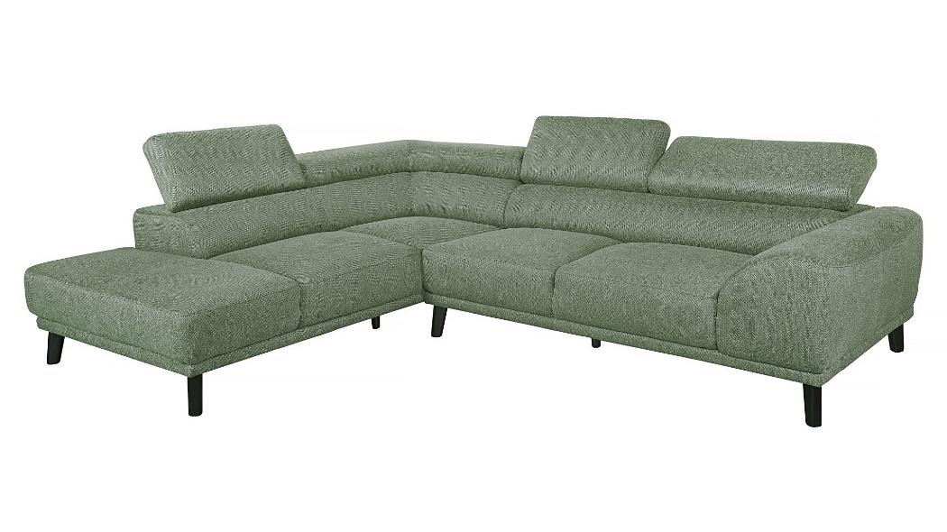Urban Left-Hand Facing Fabric Corner Lounge Suite - Olive