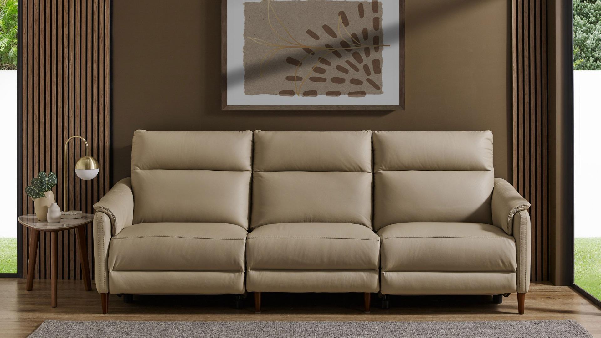 Becca 3.5-Seater Leather Recliner Sofa