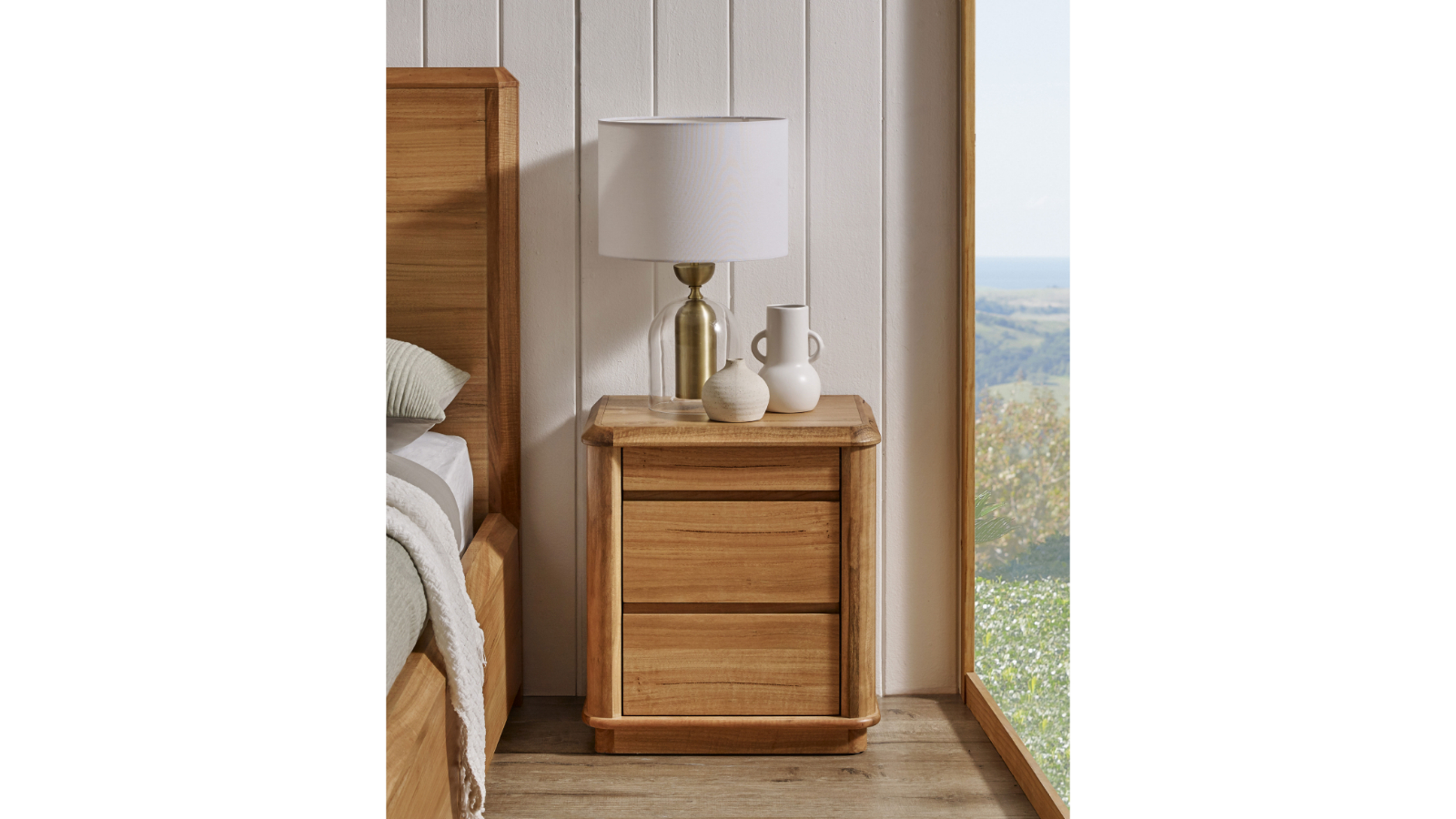 Mason 3-Drawer Bedside Table