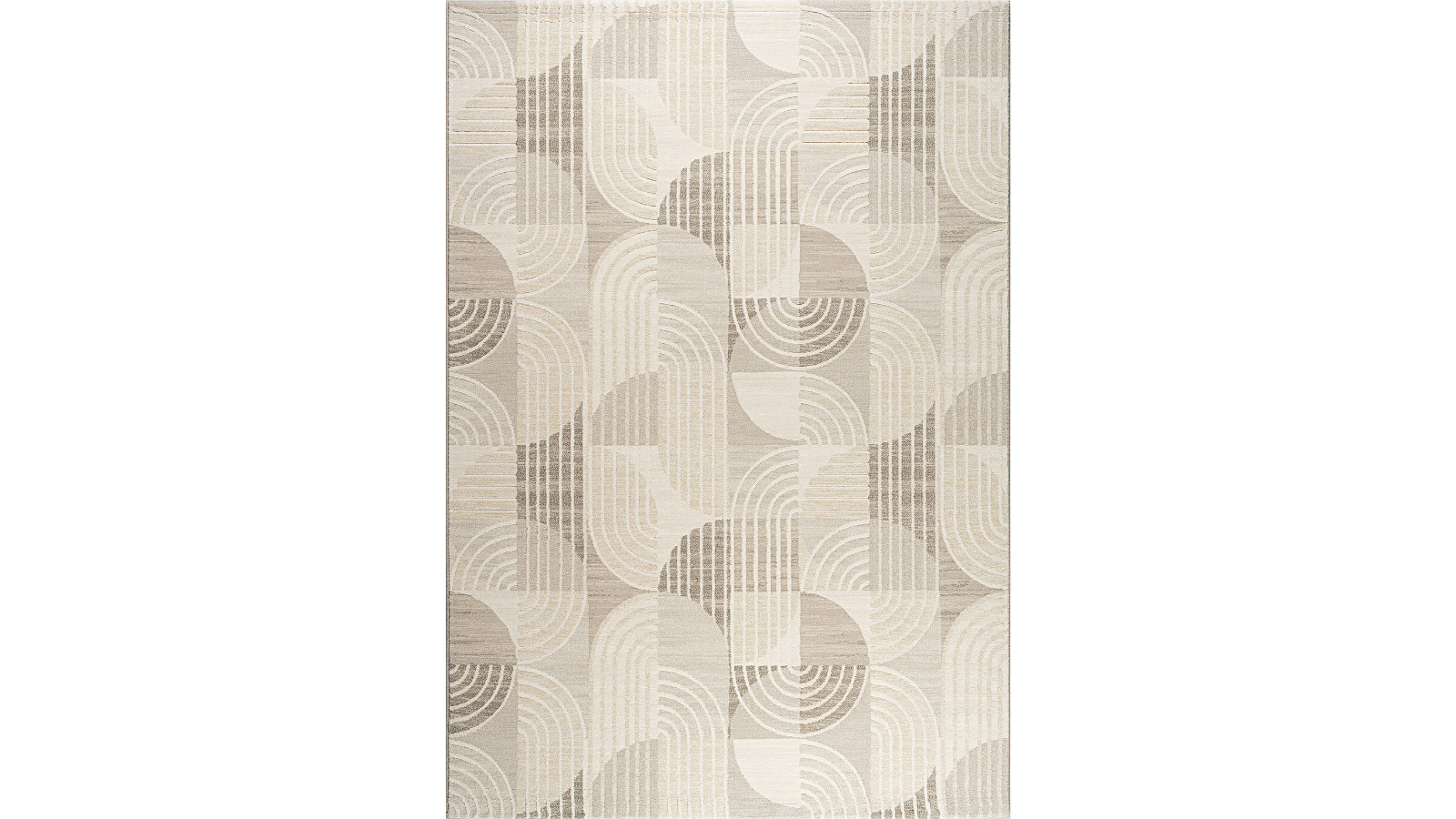 Arcade Crescent Linen Rug - Medium
