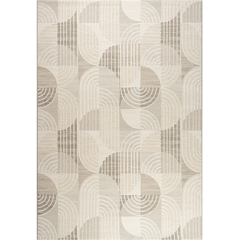 Arcade Crescent Linen Rug