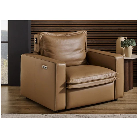 Dream Leather Powered Recliner Armchair