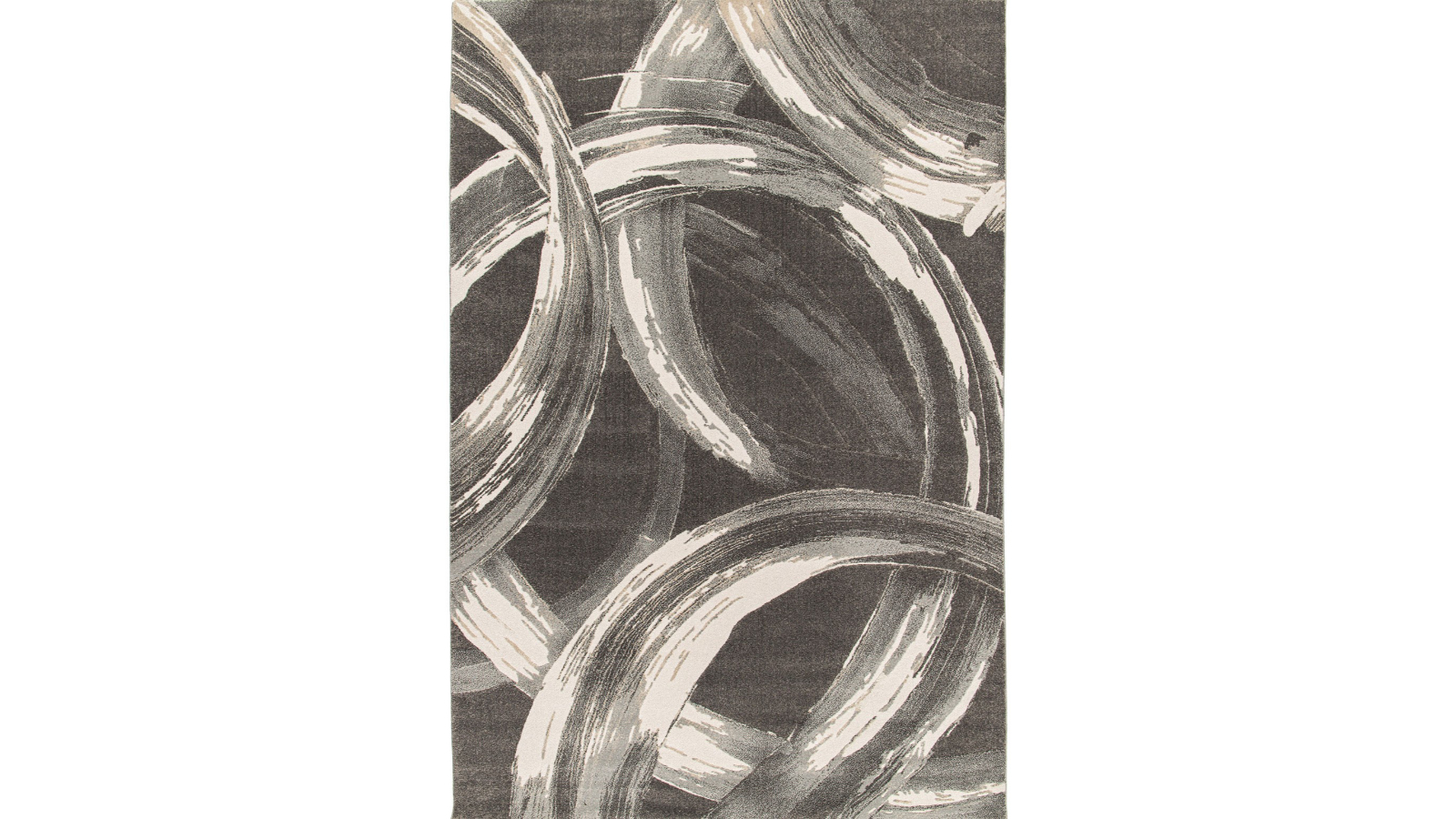 Resist Rings Mono Rug - Medium