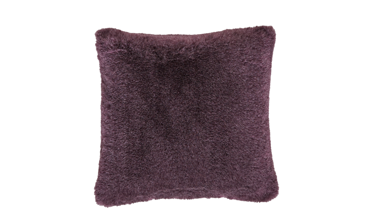 L'Avenue Faux Fur Plum Cushion
