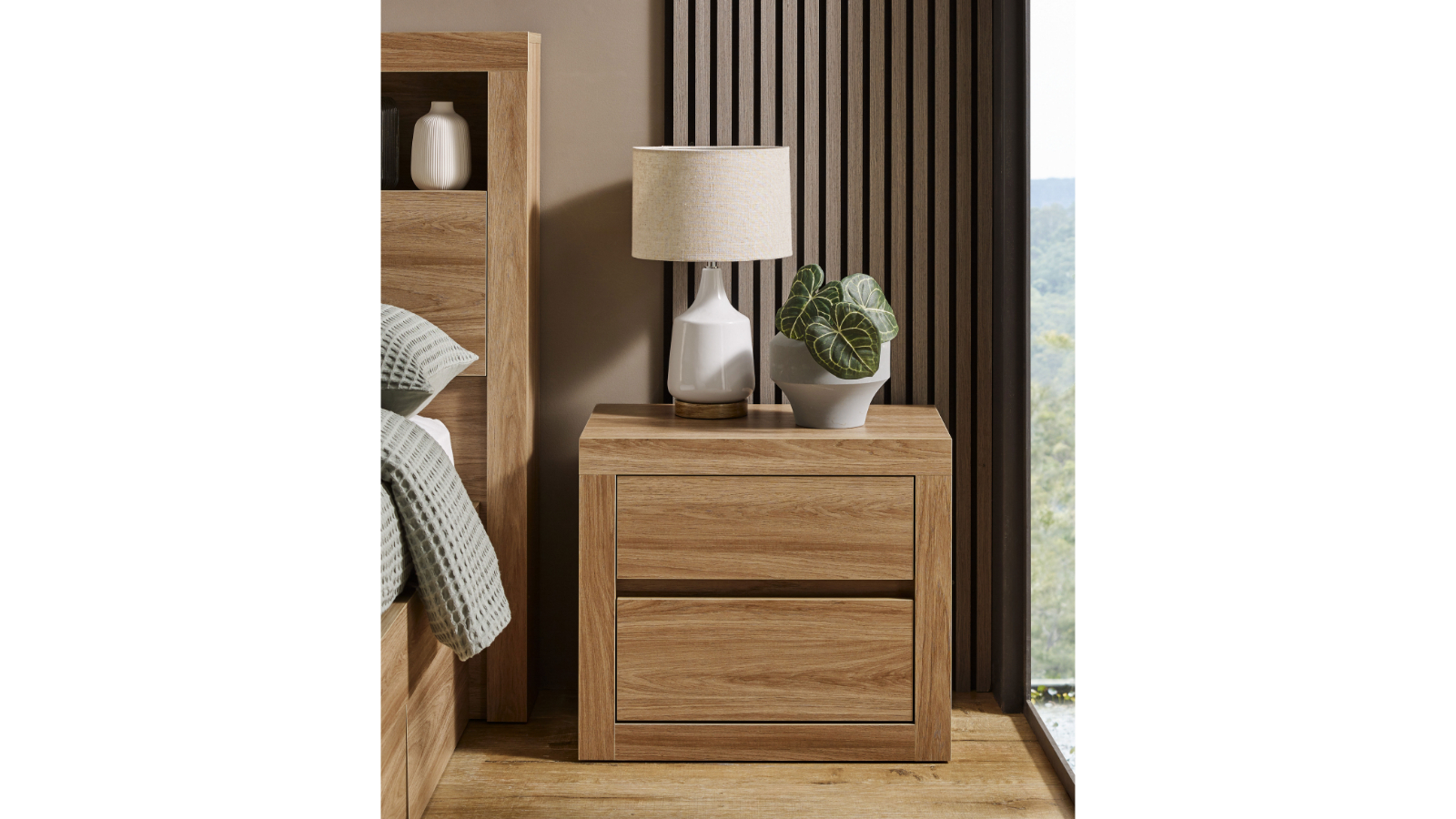 Latrobe 2-Drawer Bedside Table
