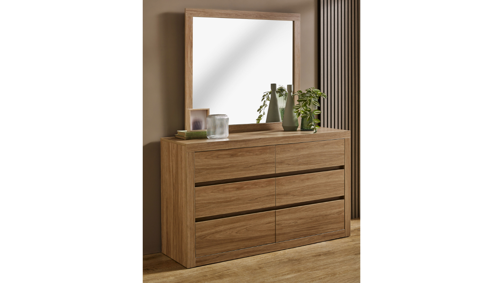 Latrobe 6-Drawer Dressing Table Mirror