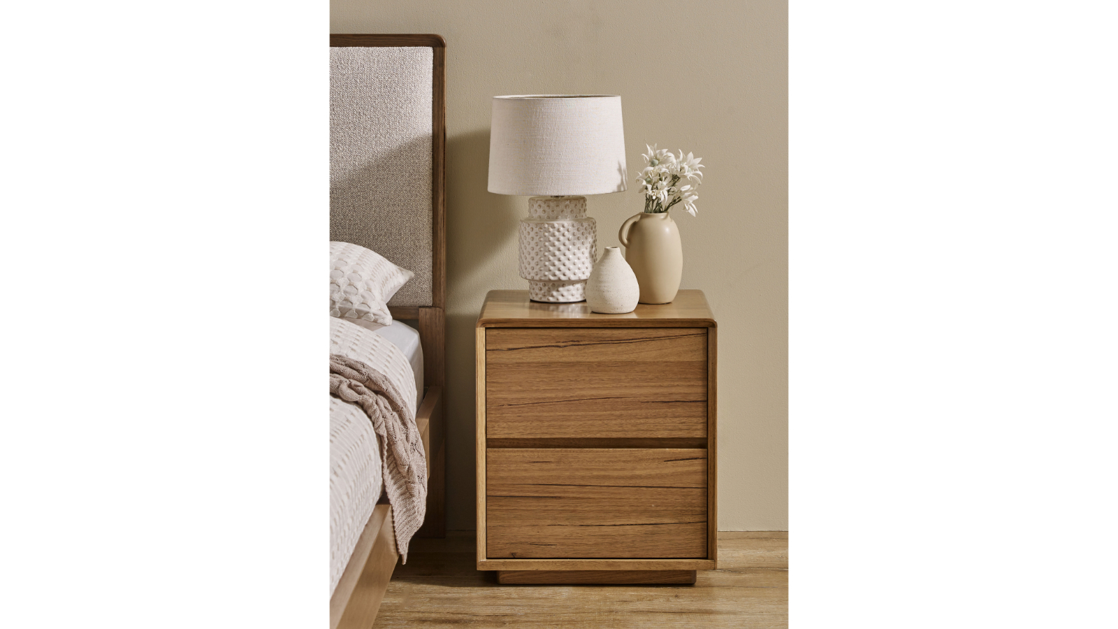 Antony 2-Drawer Bedside Table
