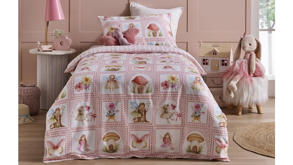 Itty Bitty Fairyland Quilt Cover Set - Single