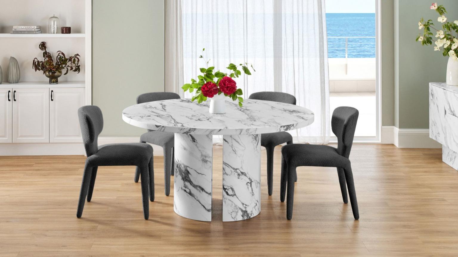 Ariel 150cm Round Dining Table - Storm