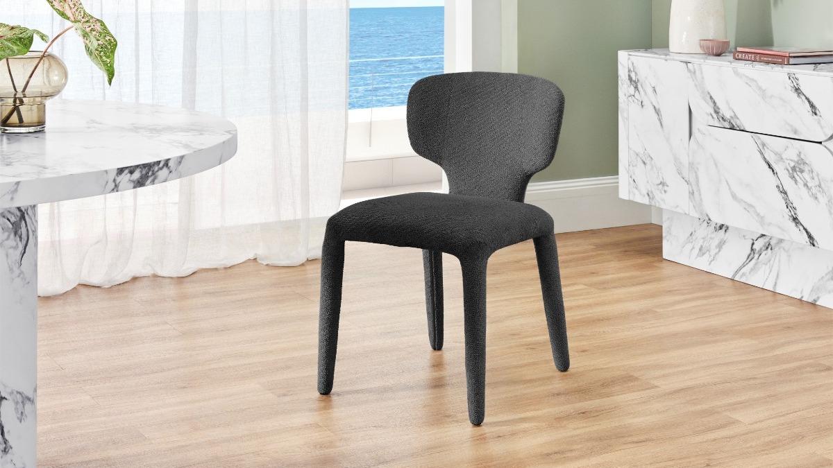 Ariel Fabric Dining Chair - Storm