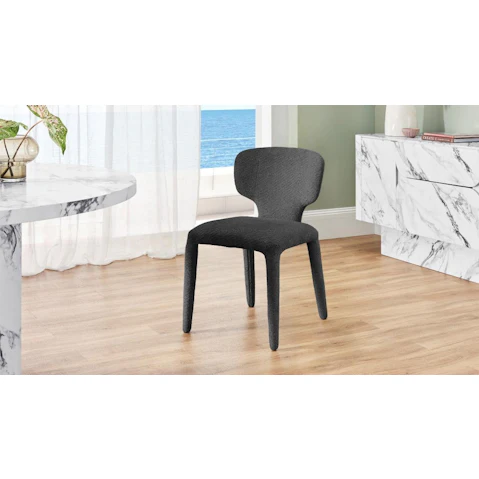 Ariel Fabric Dining Chair - Storm