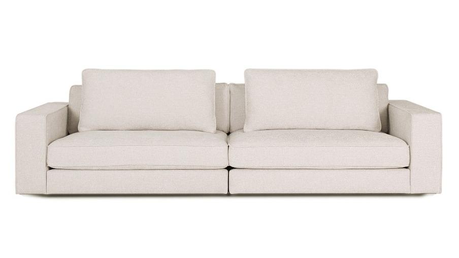 Talitha 4-Seater Split Fabric Sofa - Optical
