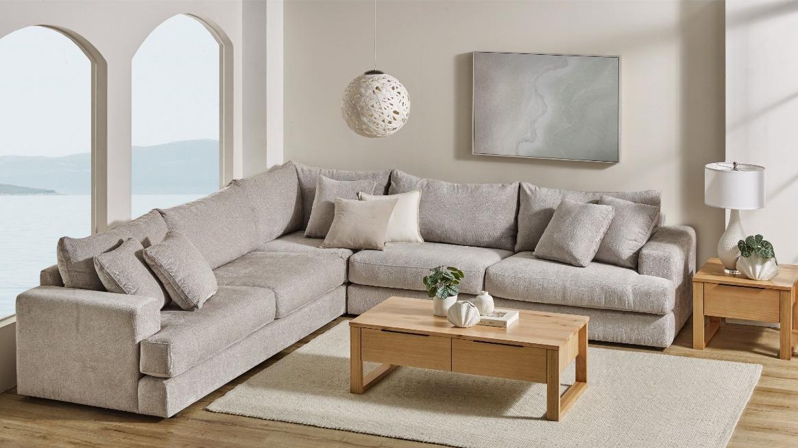 Largo Fabric Corner Sofa