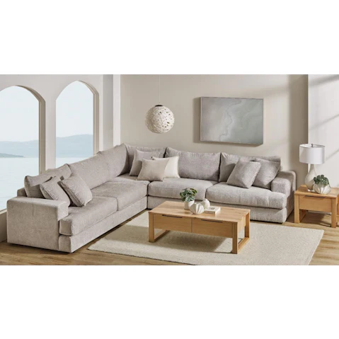Largo Fabric Corner Sofa