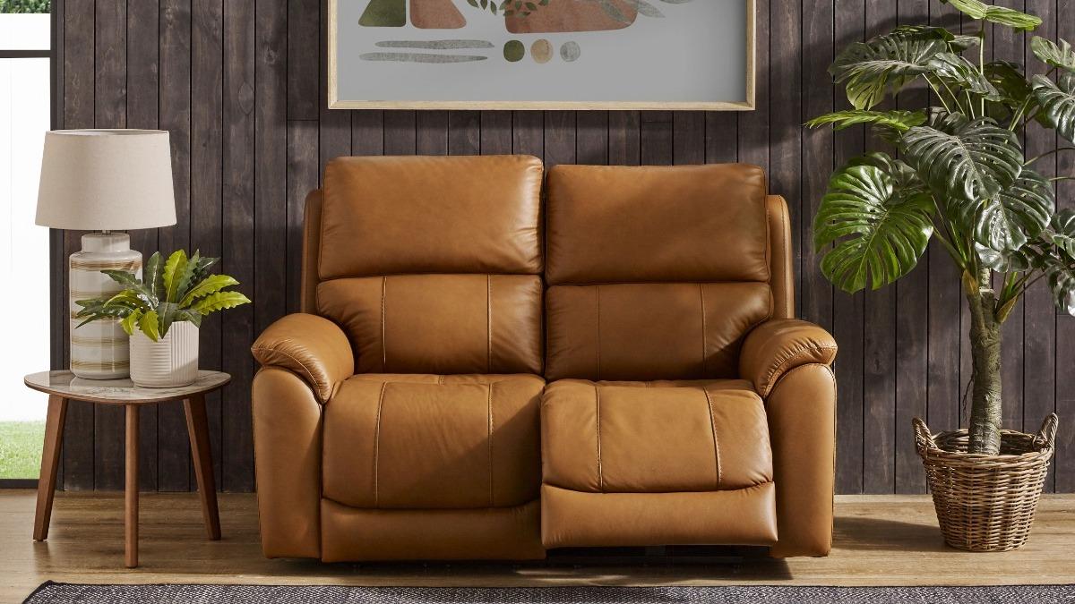 Spencer 2-Seater Leather Powered Recliner Sofa