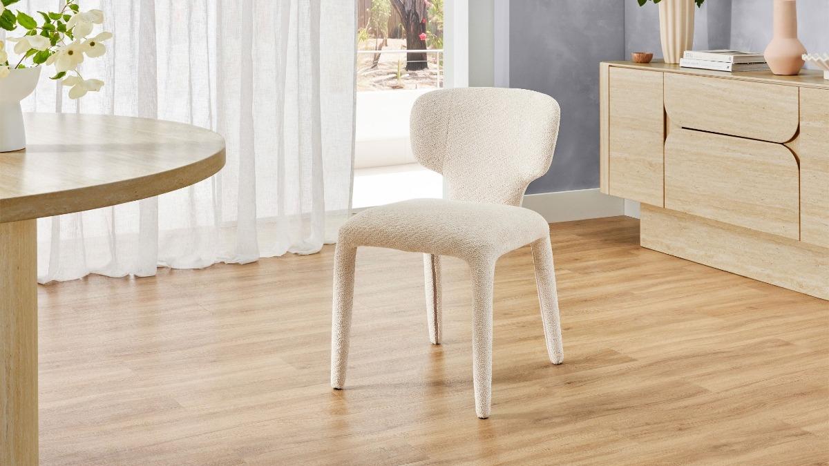 Ariel Fabric Dining Chair - Sand