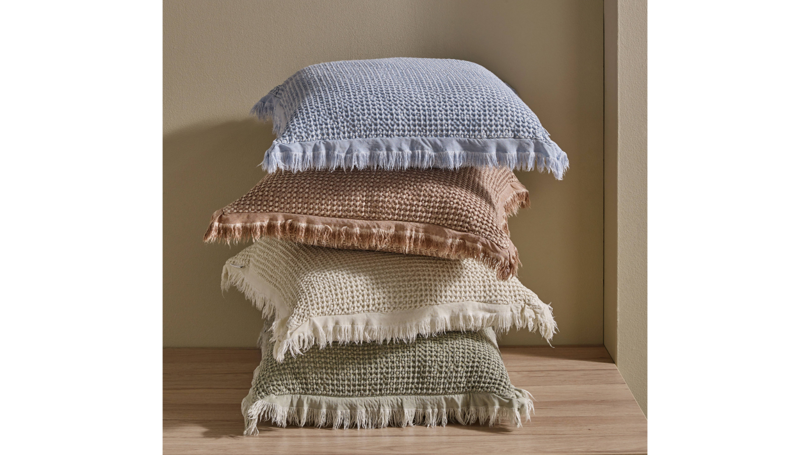 L'Avenue Lifestyle Kirra Waffle Square Cushion