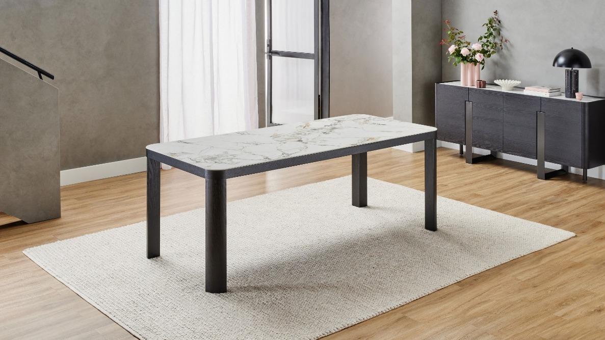 Bianca Rectangular Dining Table - Black