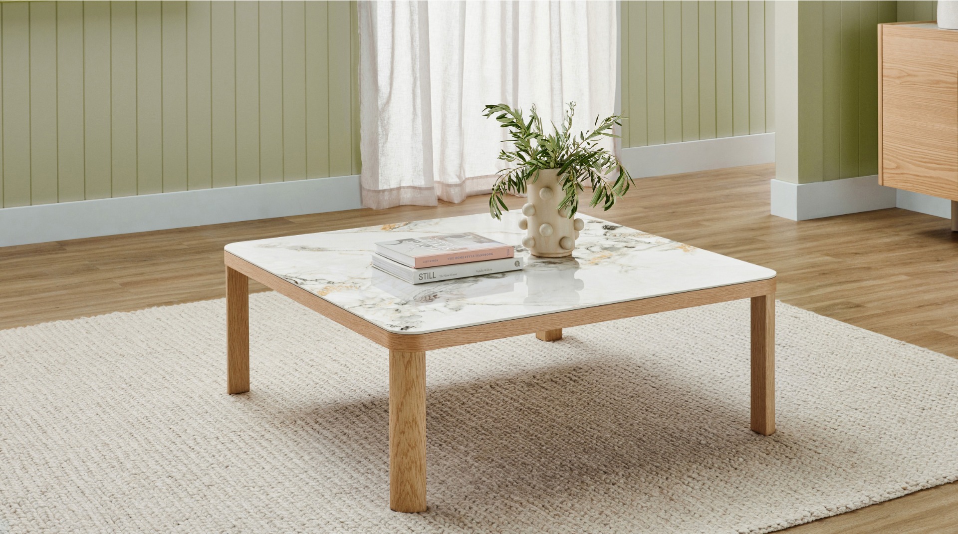 Bianca Square Coffee Table - Natural