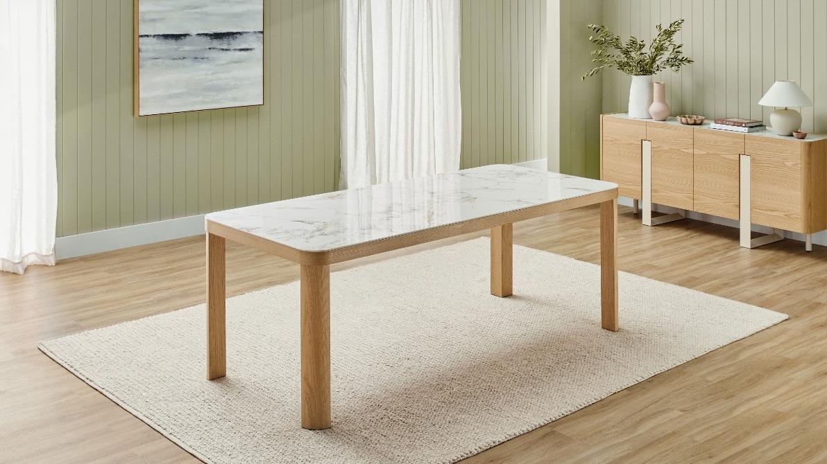 Bianca Rectangular Dining Table - Natural