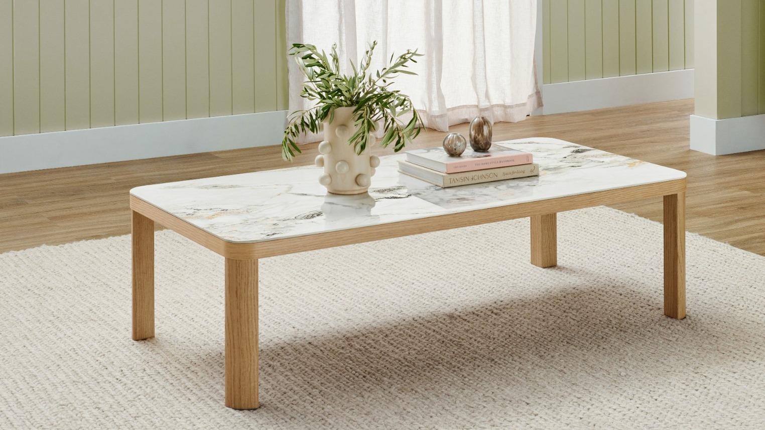 Bianca Rectangular Coffee Table - Natural 