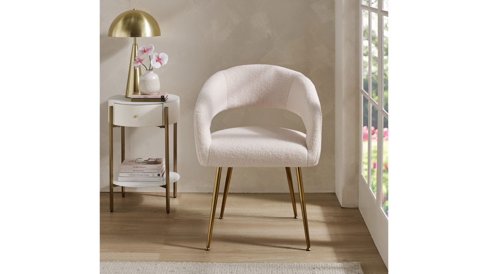 Ruby Bedroom Chair - White