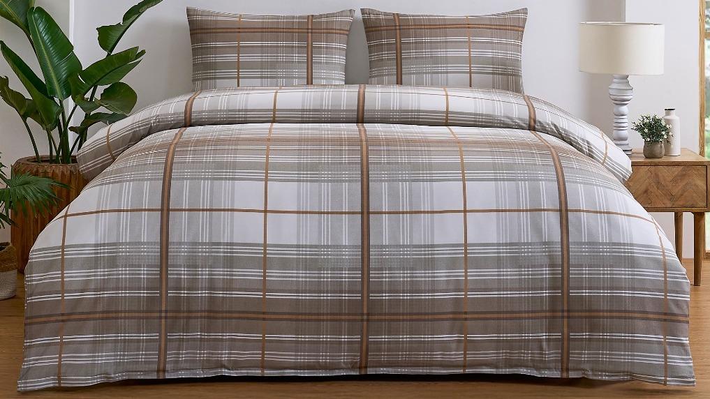 L'Avenue Essential Norwood Beige Quilt Cover Set - Queen