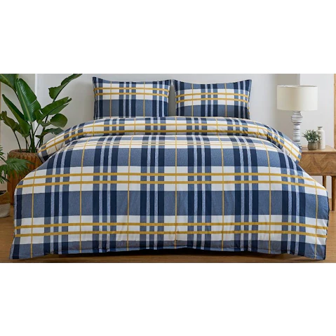 L'Avenue Essential Duke Navy Quilt Cover Set