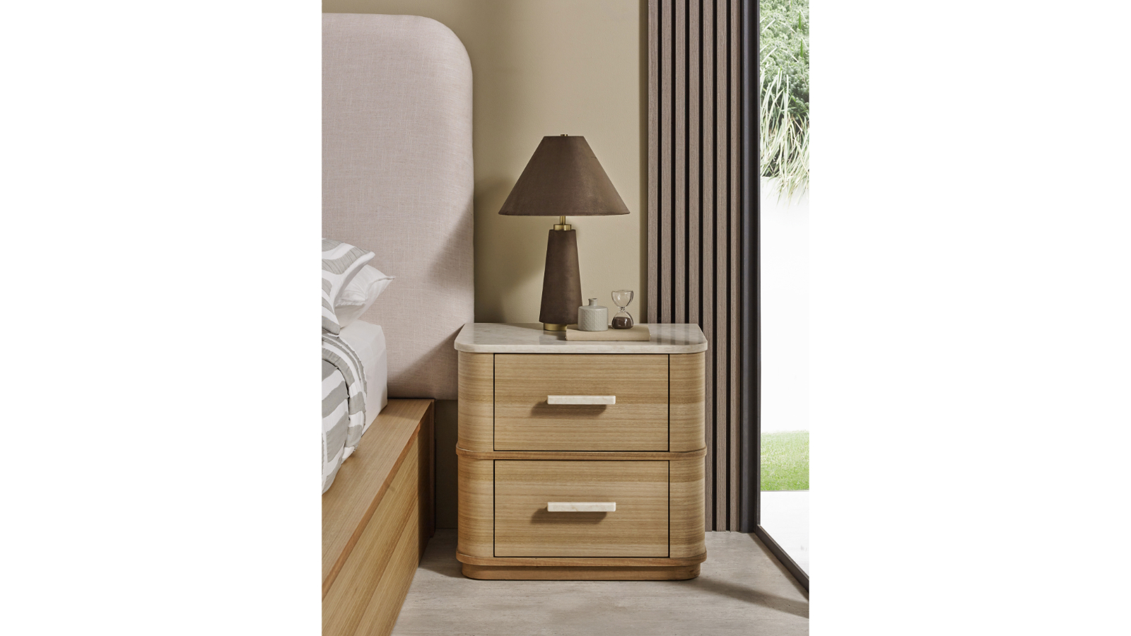 Keira 2-Drawer Bedside Table