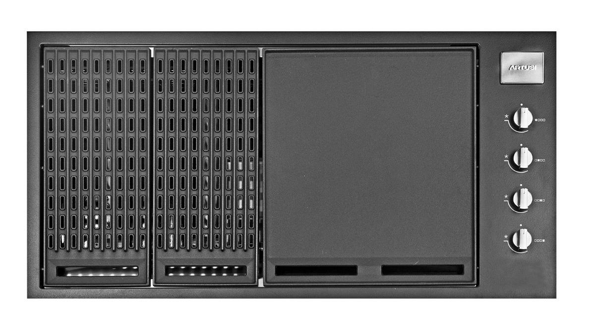 Artusi 4-Burner Built-in BBQ - Matte Black