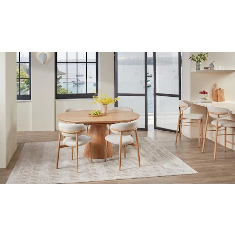 Ryder 5-Piece Round Extension Dining Table Set