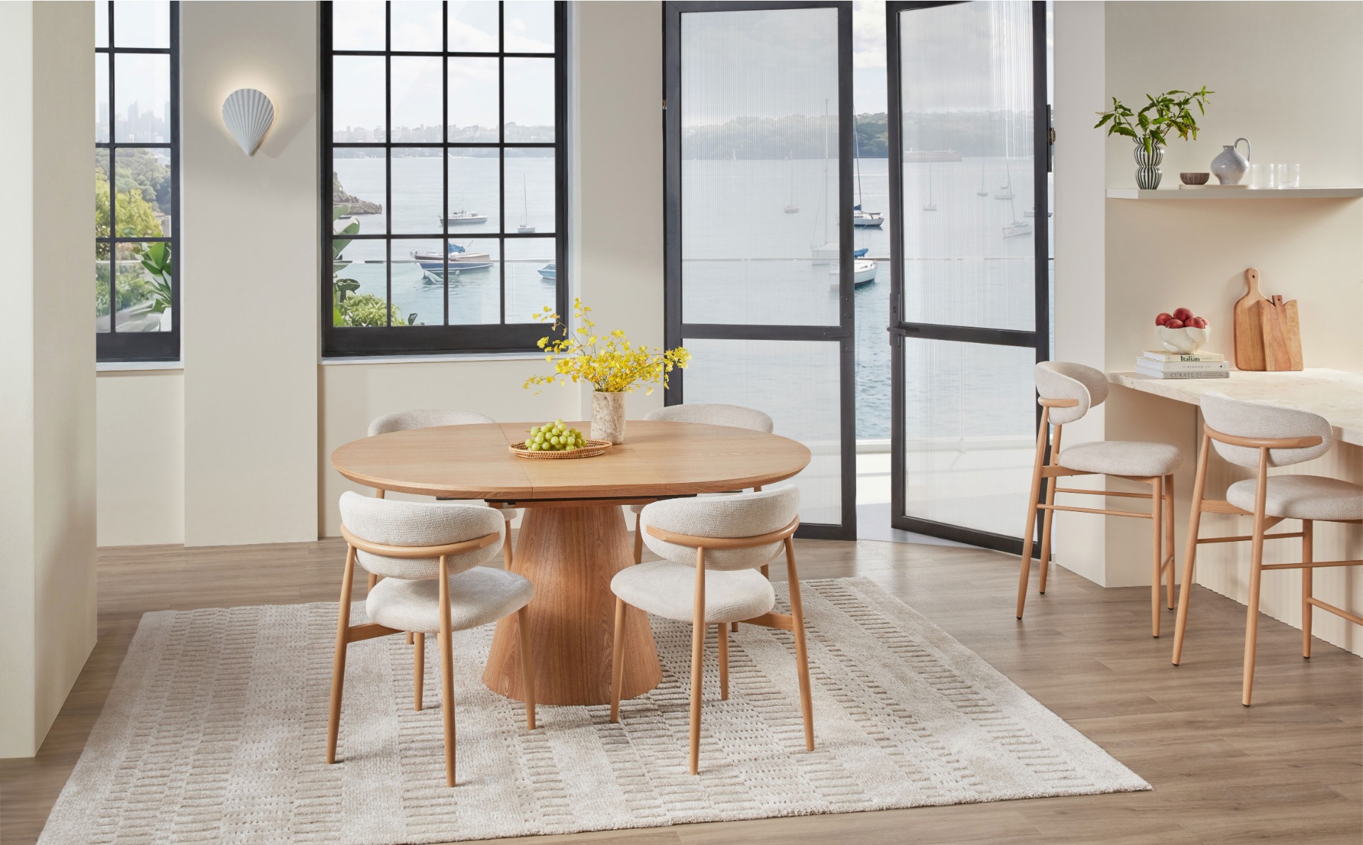 Ryder 5-Piece Extension Dining Table Set