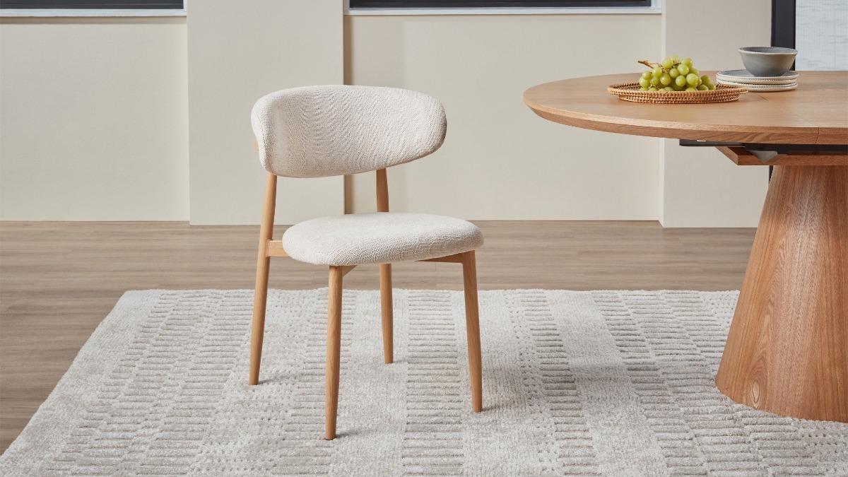 Ryder Beige Fabric Dining Chair