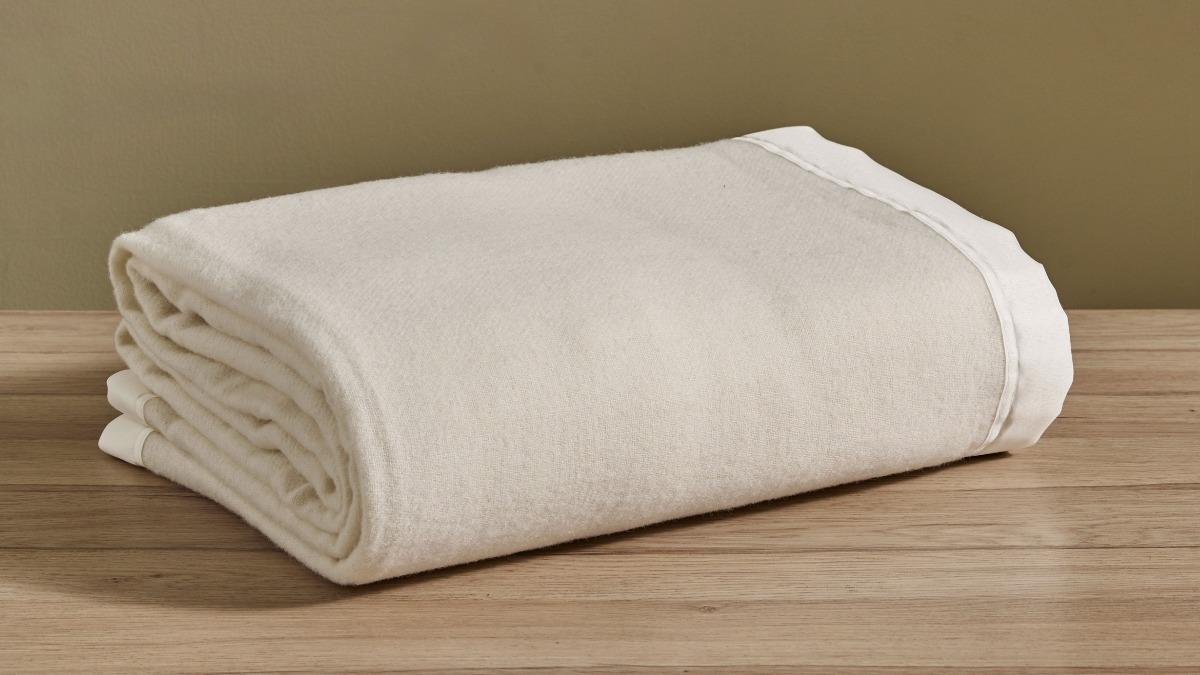 L'Avenue Lifestyle Freya Aus Wool Ivory Blanket - Super King