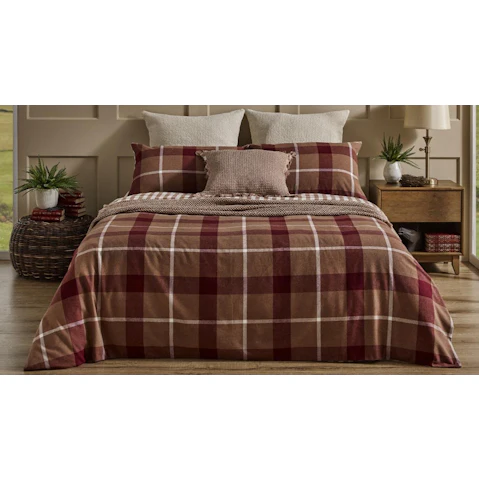 L'Avenue Essential Caleb Flannelette Quilt Cover Set