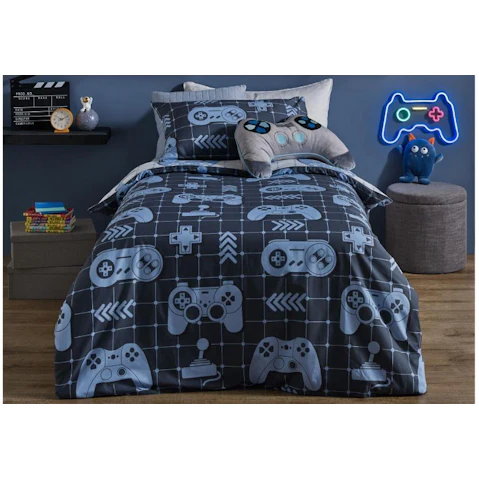 Gamer Ninja Quilt Cover Set - Single