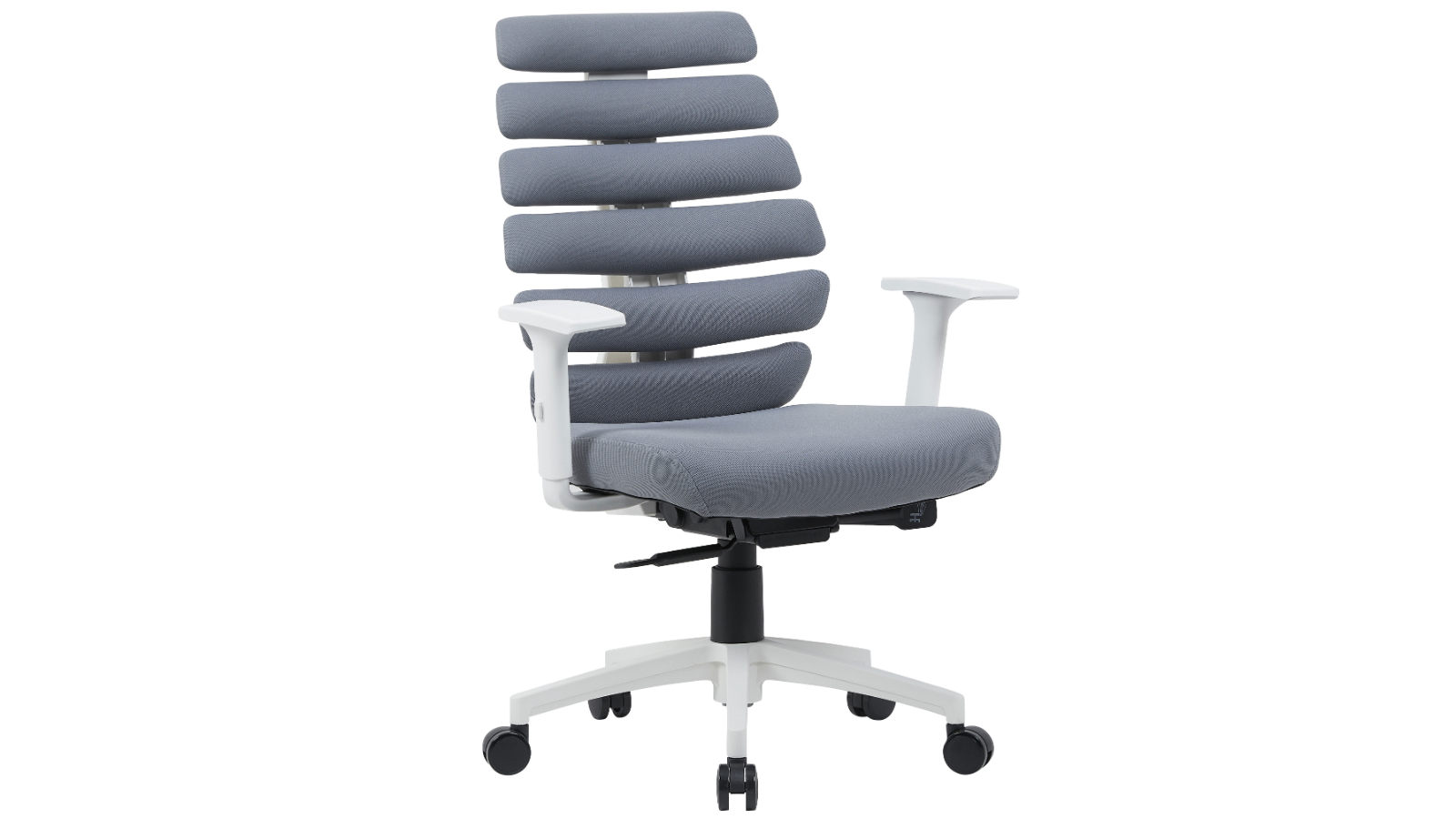 Sana Office Chair with White Frame - Silver