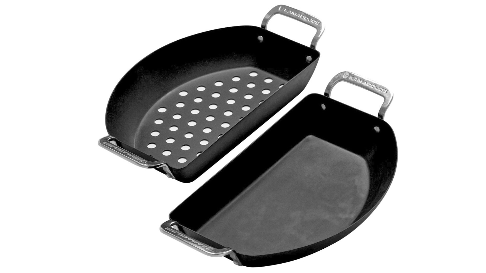 Kamado Joe Accessories Karbon Steel Half Pan Set