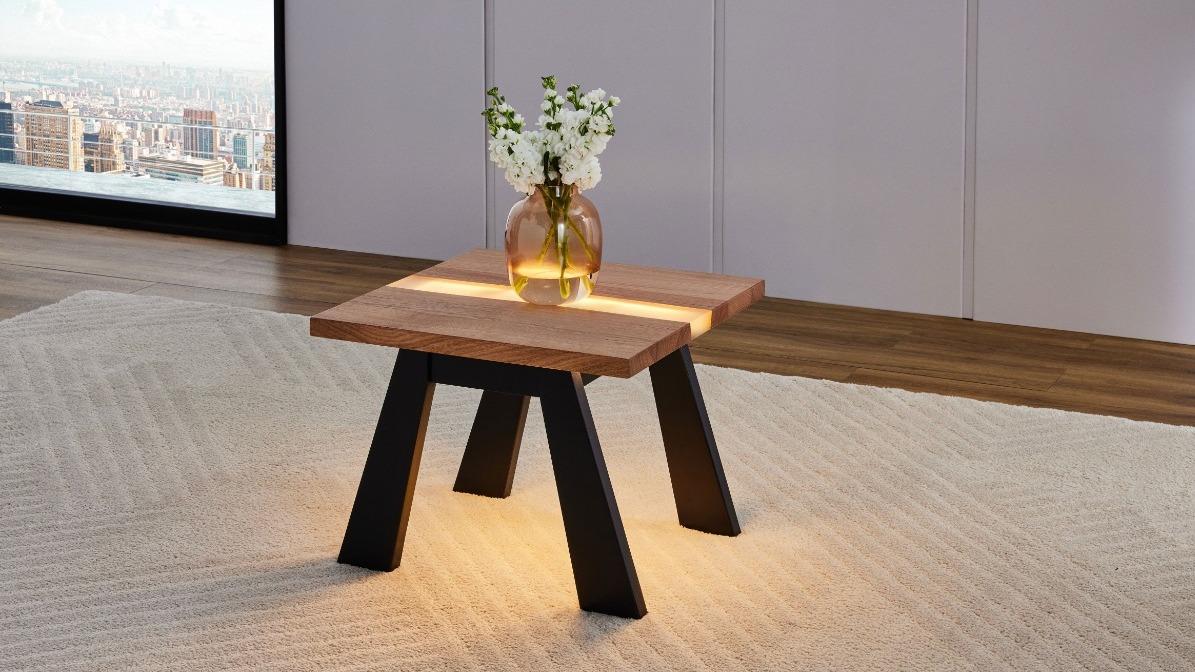 Valo Square Lamp Table