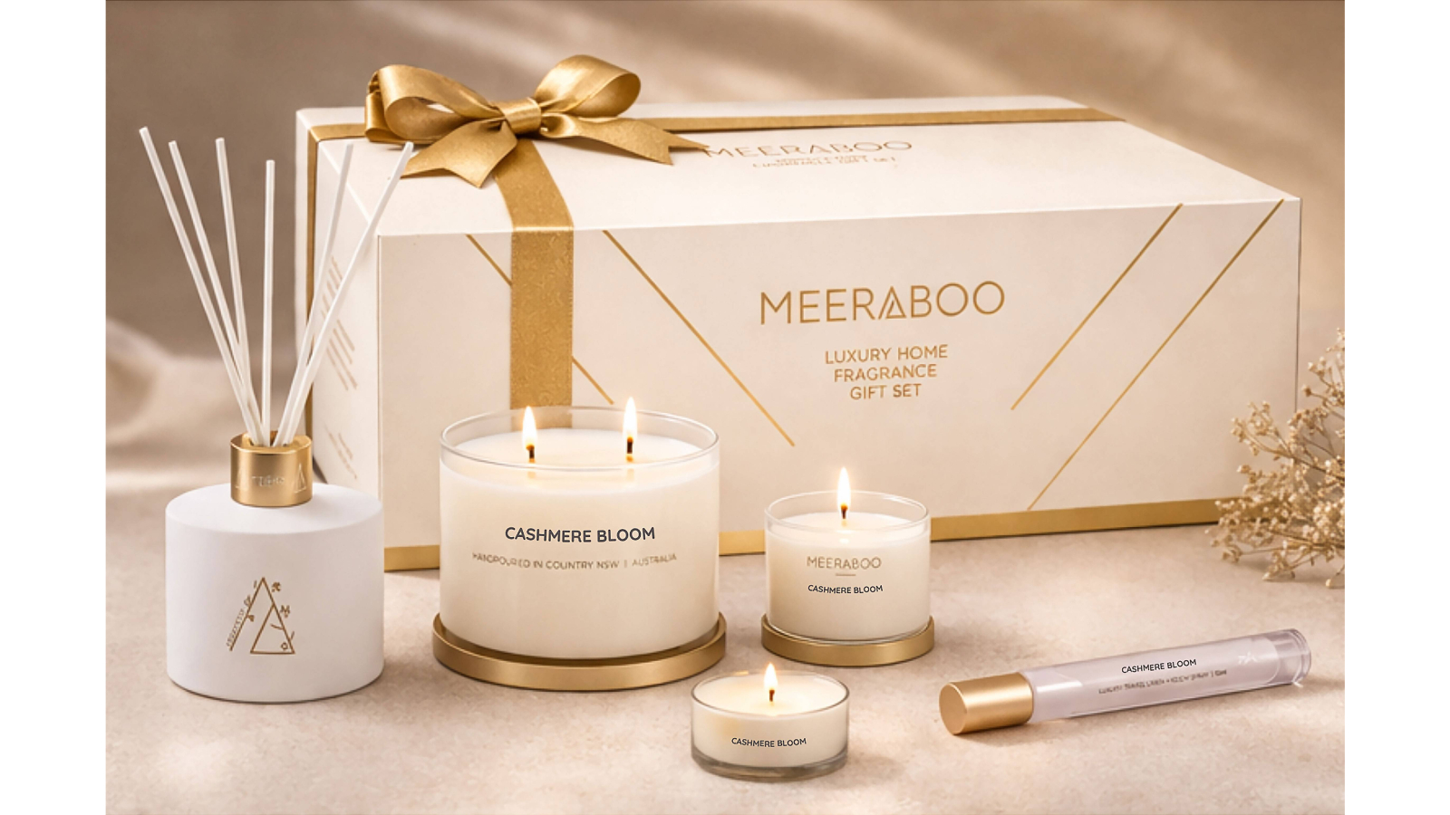 Meeraboo Pack of 5 Cashmere Bloom Luxury Gift Set