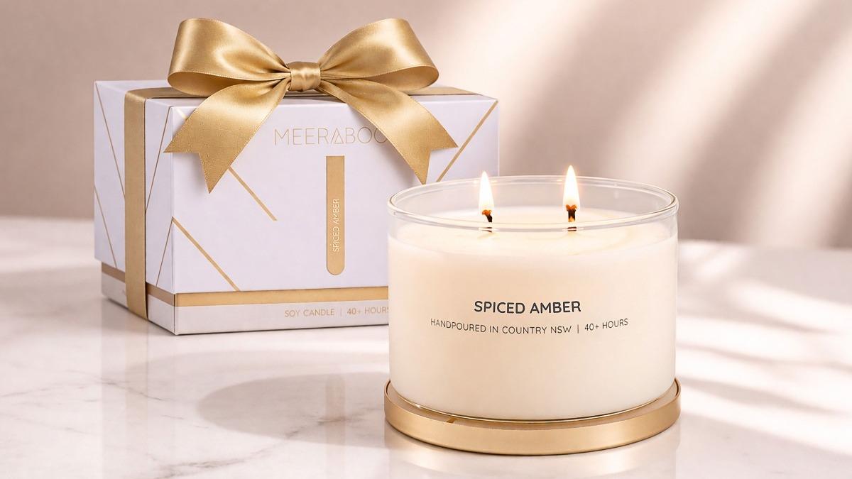 Meeraboo Spiced Amber 330g Candle