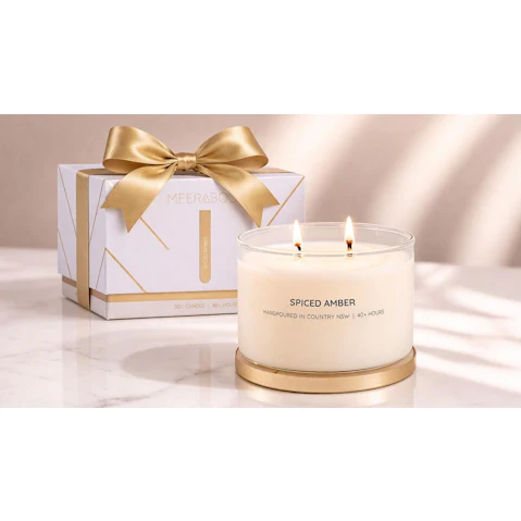 Meeraboo Spiced Amber 330g Candle