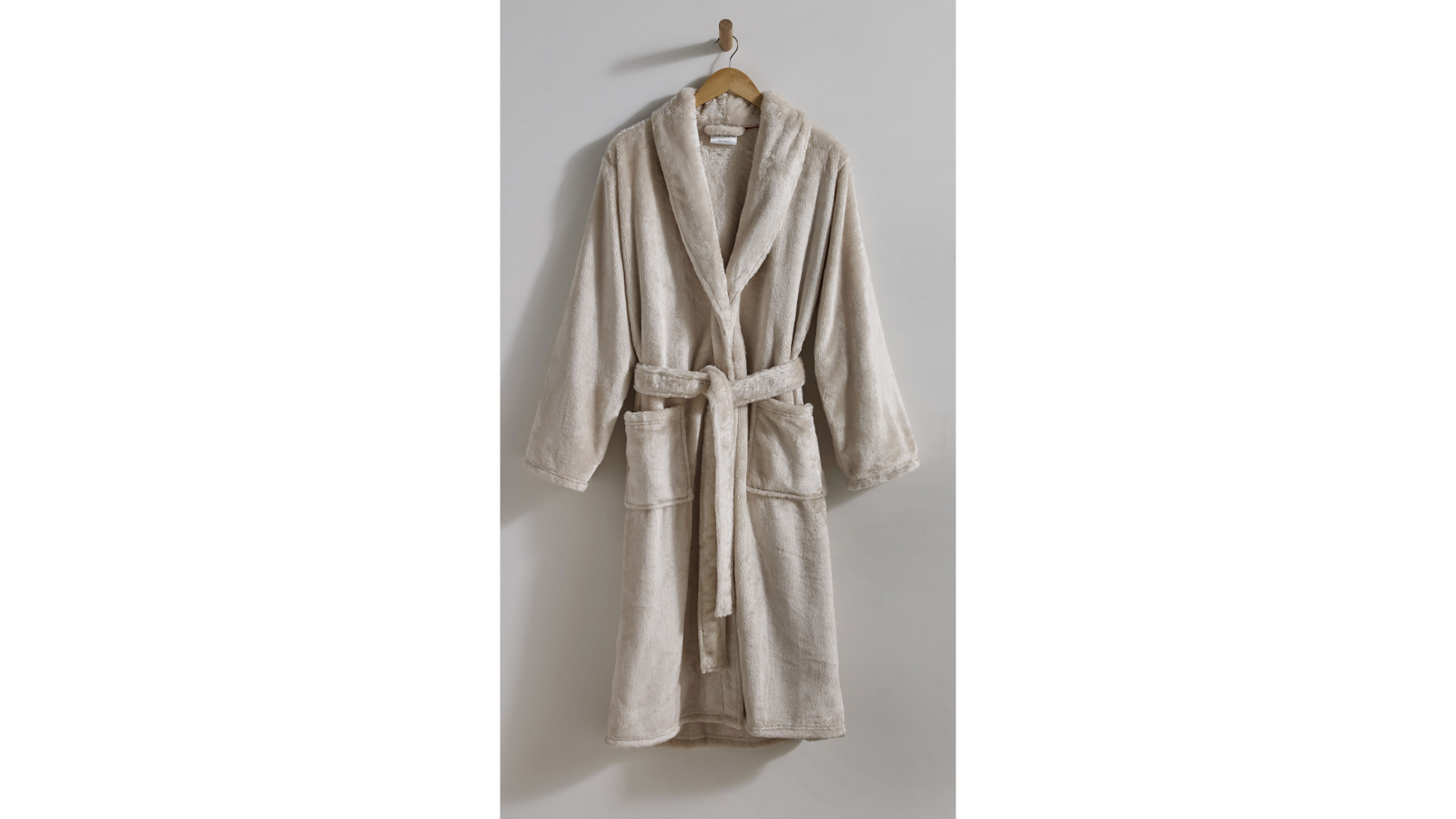 L'Avenue Essential Silk Touch Sand Bathrobe - Small/Medium