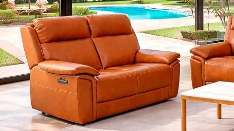 Dublin 2-Seater Leather Recliner Sofa