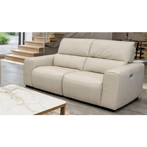 Albus 2-Seater Leather Powered Recliner Sofa